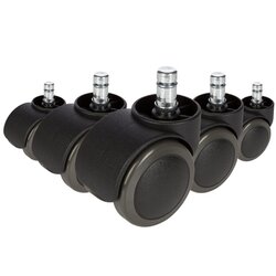 hjh OFFICE 619026 Stuhlrolle ROLO No-Noise Hartboden 11x50mm 5St.