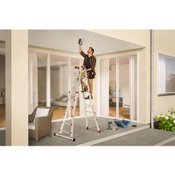 Hailo Multifunktionsleiter M80 max. Arbeitshöhe 6,75 m