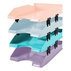 Exacompta Briefablage Combo Midi Aquarel 4 St./Pack.