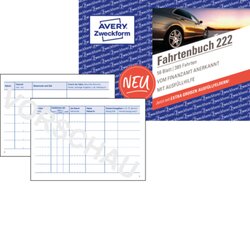Avery Zweckform 222 Fahrtenbuch DIN A6 quer 56Blatt