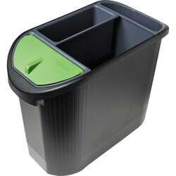 Exacompta 42614D Öko-Papierkorb TOPLINE Einsätze sw/gr