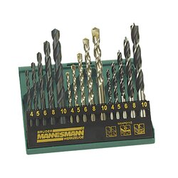 BRÜDER MANNESMANN M54315 Kombi-Bohrersatz 15tlg 