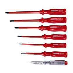 BRÜDER MANNESMANN M1187-PROFI E-Schraubendreher Set 7tlg 