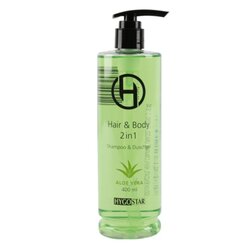 HYGOSTAR 556310 Duschgel Shampoo 2in1 Pumpspender 400ml