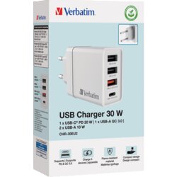 Verbatim Ladegerät Kommunikationstechnik CHR-30EU 30 W