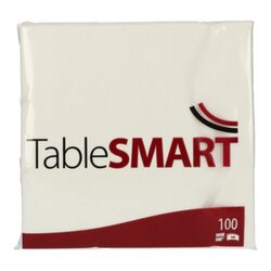 TableSMART 831103 Serviette 33x33cm 2lg 1/4Falz ws 100St