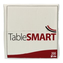 TableSMART 483054 Serviette 33x33cm 2lg 1/8Falz ws 200St