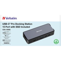 Verbatim Dockingstation CDS-15SSD 100 W