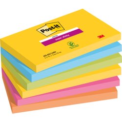 Post-it® 655-6SS-CARN Haftnotiz Super Sticky  127x76mm 6St.