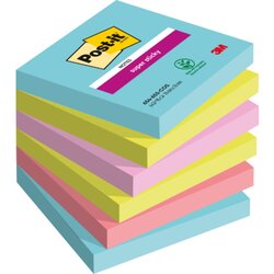 Post-it® 654-6SS-COS Haftnotiz Super Sticky Notes 76x76 mm 6x90Bl