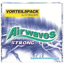 AIRWAVES® 366540 Kaugummi Strong 3x10St. 