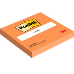 Post-it® 654NOR Haftnotiz Notes neon  76x76mm neonor