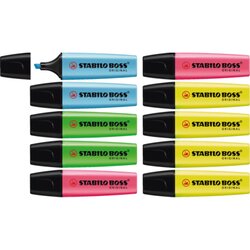 STABILO® 70/10-1 Textmarker BOSS ORIGINAL 2-5mm sortiert 10 St./Pack.