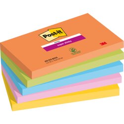 Post-it® 655-5SS-BOOS Haftnotiz Super Sticky 127x76mm 90Bl 5St.