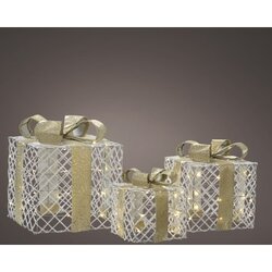 LUMINEO 489600 Geschenkschachtel Lichtfigur LED 25x28x25cm si