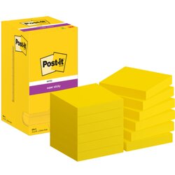 Post-it® 654-S12 Haftnotiz Super Sticky Notes 76x76mm ultrage 12x90Bl