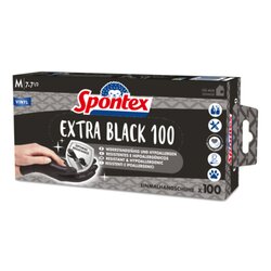 Spontex 12933017 Handschuh Extra Black Gr.07 sw 100St.