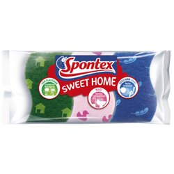 Spontex 19500017 Schwamm-Set Sweet Home sort. 3St.