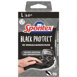 Spontex 12969088 Handschuh Black Protect Gr.08 sw 20St.