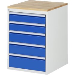 RAU 3L511AB11 Schubschrank 580x650x825 B-Top 25mm 7xSchub-TA lgr/ebl