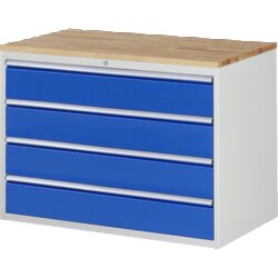 RAU 3XXL51AB11 Schubschrank 1145x650x825 B-Top 25mm 4xSchub-TA lgr/ebl