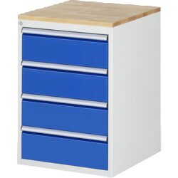 RAU 3L51AB11 Schubschrank 580x650x825 B-Top 25mm 4xSchub-TA lgr/ebl