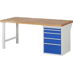 RAU 37511A1209B4M11 Werkbank 2000x900x890 5xSchub-TA lgr/ebl