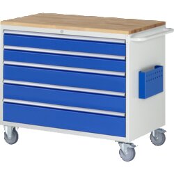 RAU 5XXL511AB11 Montagewagen 1145x650x975 5xSchub-TA Top 25mm lgr/ebl