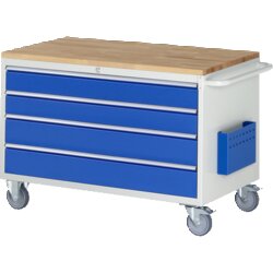RAU 5XXL36AB11 Montagewagen 1145x650x795 4xSchub-TA Top 25mm lgr/ebl