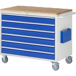 RAU 5XXL516AB11 Montagewagen 1145x650x975 6xSchub-TA Top 25mm lgr/ebl