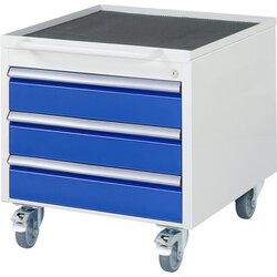 RAU 523A11 Rollcontainer 580x650x565 3xSchub-TA lgr/ebl