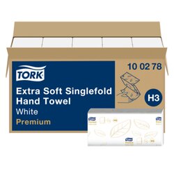 Tork 100278 Papierhandtuch Premium 2lagig weiß 3.000 Bl./Pack.