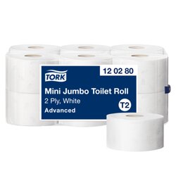 Tork 120280 Toilettenpapier Mini Jumbo System 170m ws 12 St./Pack.