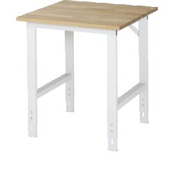 RAU 6625B80074LF12 Arb.Tisch 750x800x910-1230 fahrbar B-Platte 25mm lgr