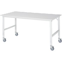 RAU 6625M10204LF12 Arb.Tisch 2000x1000x910-1230 fahrbar M-Platte 22mm lgr