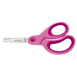 Westcott Bastelschere Kids asymmetrisch, gerade, Langauge 130 mm abgerundet