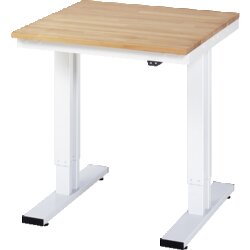 RAU 8WT075080B Werktisch 750x800x720-1120 el B-Platte 25mm lgr