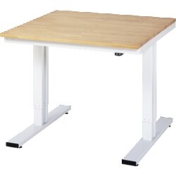 RAU 8WT100100B Werktisch 1000x1000x720-1120 el B-Platte 25mm lgr