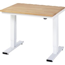 RAU 8WT100080B Werktisch 1000x800x720-1120 el B-Platte 25mm lgr