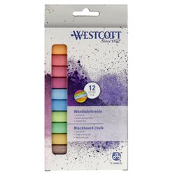 Westcott E-744983 00 Tafelkreide sort. 12St. 
