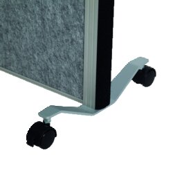 MAUL Stellwand MAULconnecto 1 x Akustikwand, 2 x Whiteboard weiß, dunkelgrau silber