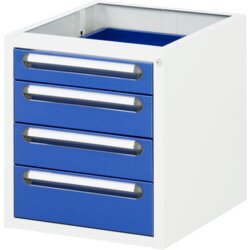 RAU EUS34A11 Unterbaucontainer 480x600x545 4xSchub lgr/ebl