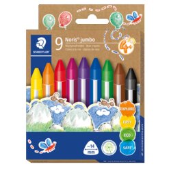 STAEDTLER® 228 14 C9 Wachsmalkreide Noris Jumbo sort 9St
