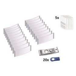 badgepoint® POL20MA66-20DR Namensschild polar 68x22mm e.st 20St.