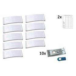 badgepoint® POL30MA66-10DR Namensschild polar 70x30mm e.st 10St.