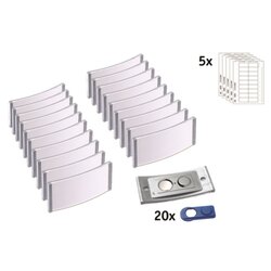 badgepoint® POL30MA66-20DR Namensschild polar 70x30mm e.st 20St.