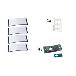 badgepoint® POL30MA02-5DR Namensschild polar 70x30mm an 5St.