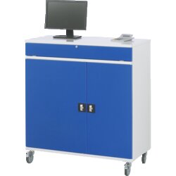 RAU 71100TM60F11 Computerschrank 1100x520x1185 mobil lgr/ebl