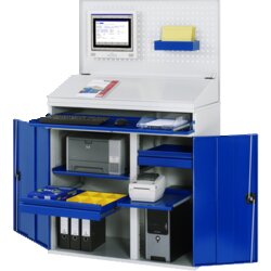 RAU 71100TM6111 Computerschrank 1100x520x1770 stationär lgr/ebl