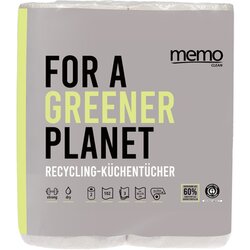 memo H2171 Küchenrolle Recycling Strong & Dry 3lg. 102Bl. 2Rl.